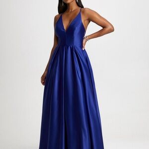 Royal blue dress